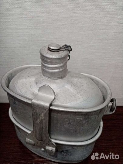 Котелок армейский с фляжкой