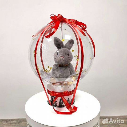 Подарок на день рождение мягкая игрушка в шаре