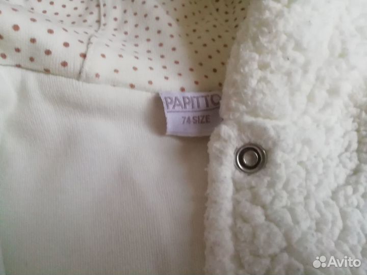 Детский флисовый комбинезон Papitto 74 размер