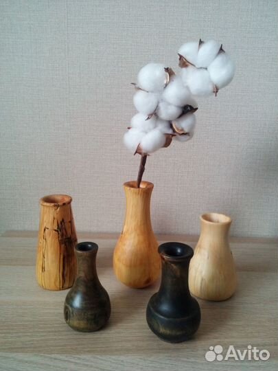 Ваза деревянная декоративная