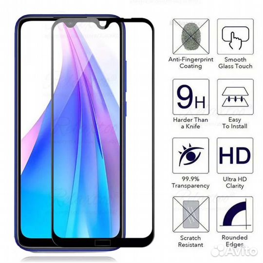 Чехол и стекло на Xiaomi Redmi Note 8 T