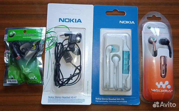 Наушники Новые Sony Ericsson и Nokia