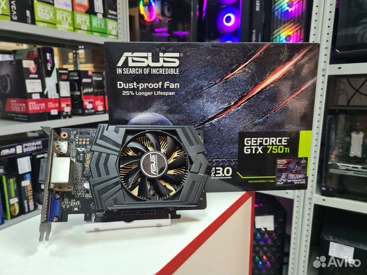 Видеокарта Asus GTX 750 Ti 2 GB gddr5