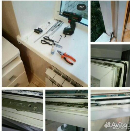 Ремонт окон, замена стеклопакетов, новые окна