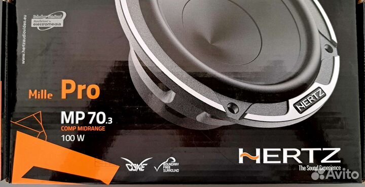 Автомобильная акустика hertz Mille Pro MP 70.3