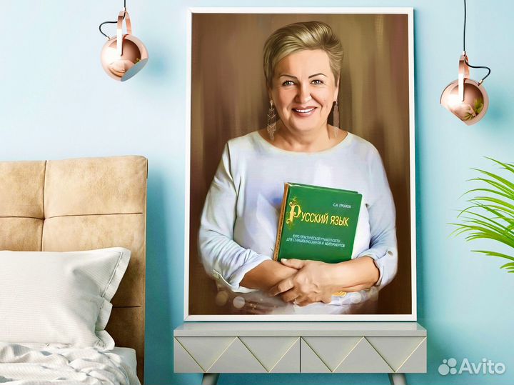 Портрет по фото, картина на холсте Казань