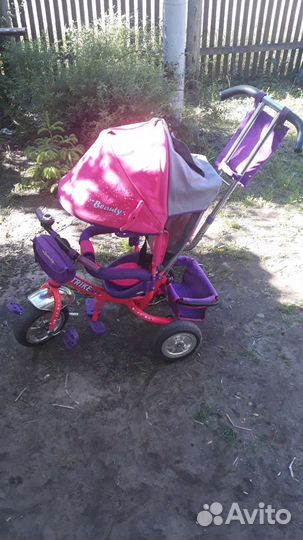 Трехколесный детский велосипед с ручкой бу