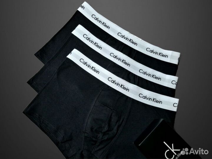 Трусы мужские боксеры calvin klein 3шт