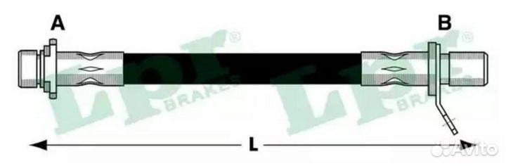 LPR 6T47436 Шланг тормозной toyota avensis 97-03 з