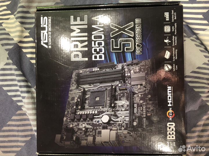 Материнская плата asus prime B350M-A