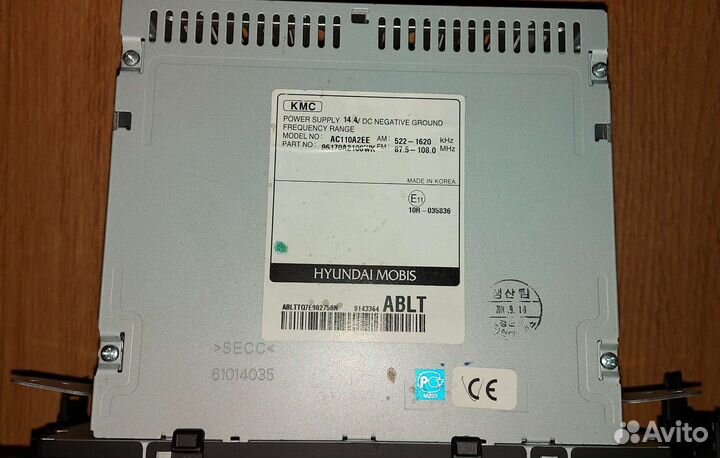 Магнитола KIA Ceed JD, оригинал