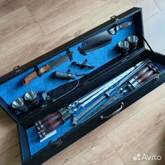 Набор шампуров подарочный Кизляр