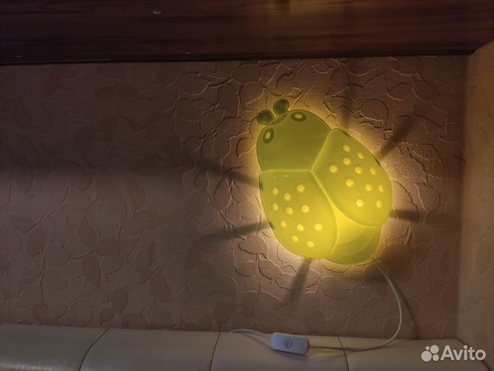 Ночник икея божья коровка