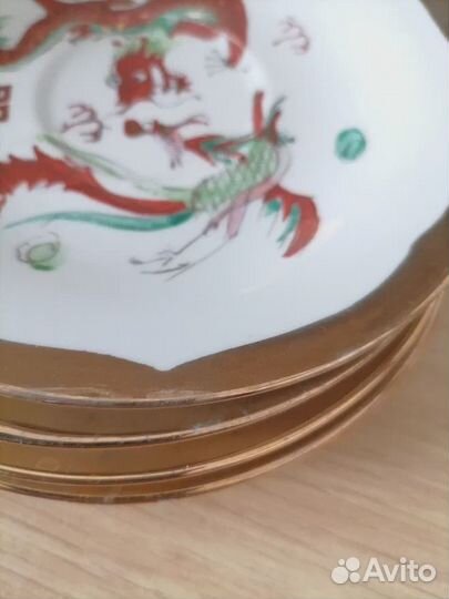 Китайский чайный сервиз дракон и феникс 1993