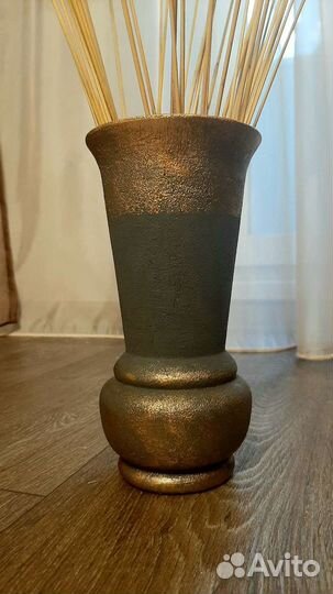 Декор,сухоцветы с вазами