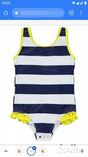 Купальник детский новый