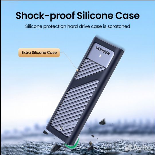 Ugreen корпус ssd m2 корпус nvme m.2