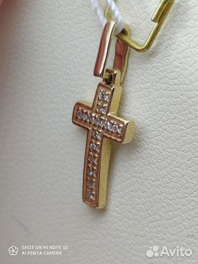 Крест с бриллиантами