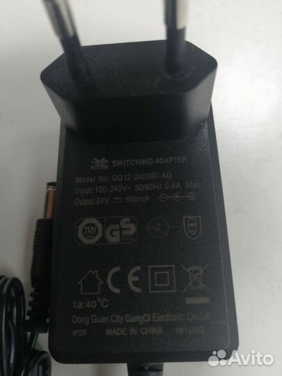 Блок питания 24v 600mA GQ12-240060-AG