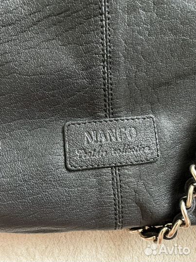 Сумка mango из натуральной кожи и замши