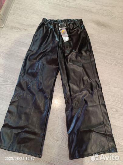 Брюки кожаные