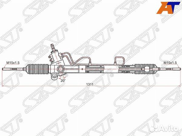 Рейка рулевая toyota camry