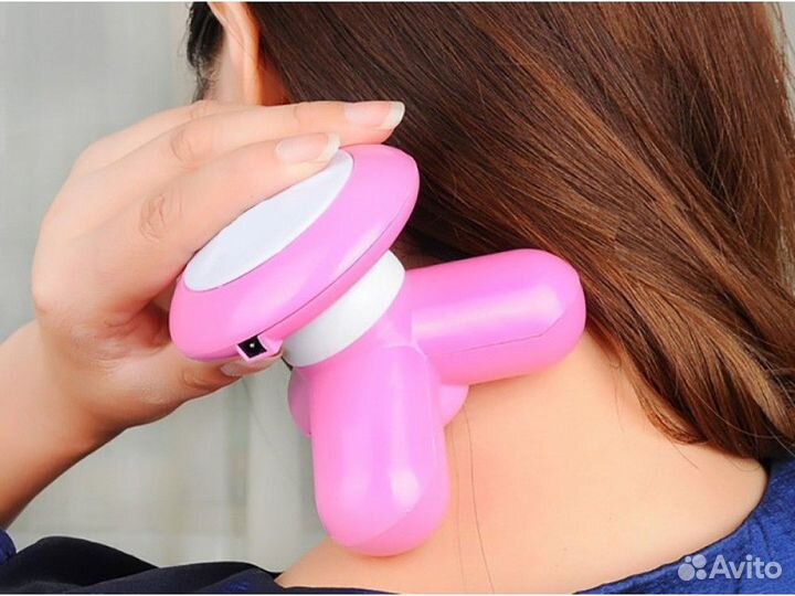 Массажер портативный для тела от USB и батареек 3*
