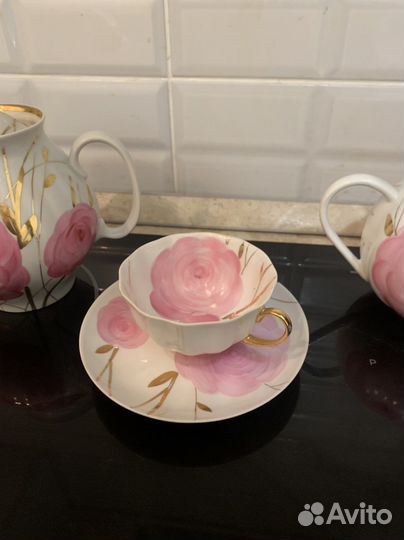 Сервиз дулево роза (остатки 22 и 88 клеймо)