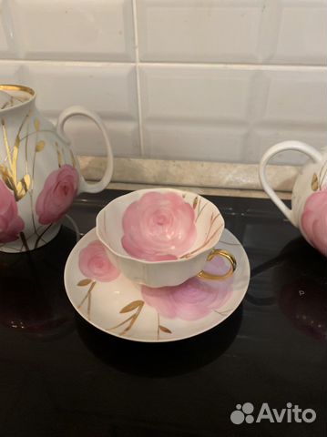Сервиз дулево роза (остатки 22 и 88 клеймо)