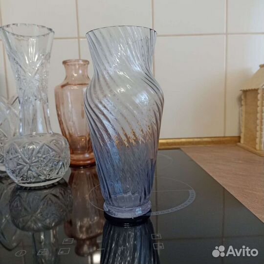 Вазы стекло СССР хрусталь