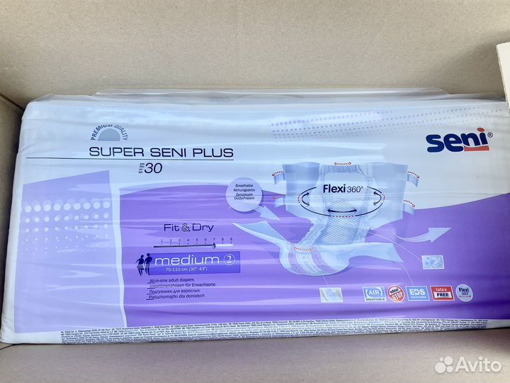 Памперсы для взрослых seni размер М