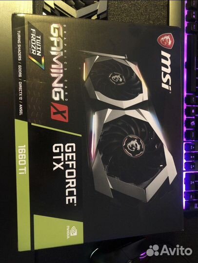 Видеокарта GTX 1660 ti MSI