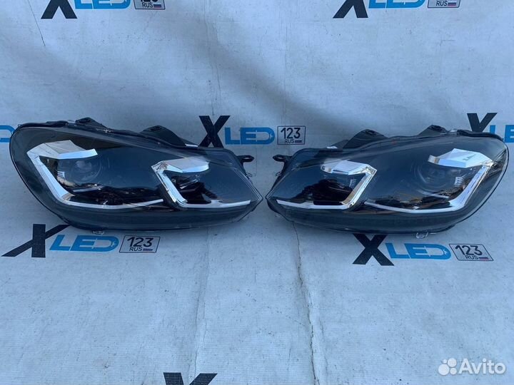 Фары Volkswagen Golf 6 в стиле Golf 7 рестайлинг