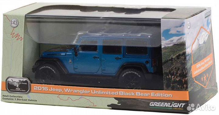 Jeep Wrangler 5дв. (Greenlight 1:43)