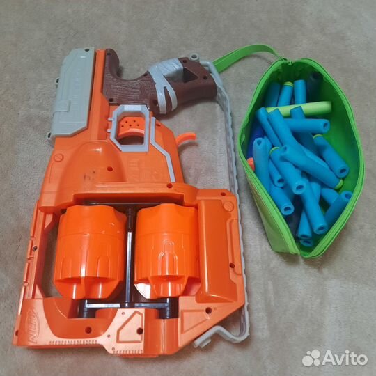 Детский пистолет бластер nerf flipfury