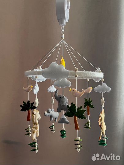 Светящиеся мобиль из фетра