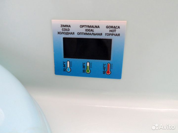 Ванночка детская 92 см с горкой (слив и t)