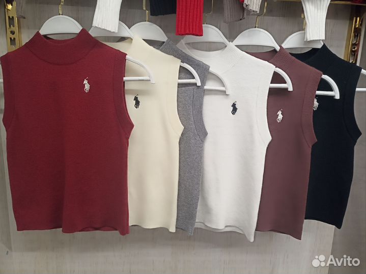 Майка топ вязка единый 40-44 Polo Ralph Lauren