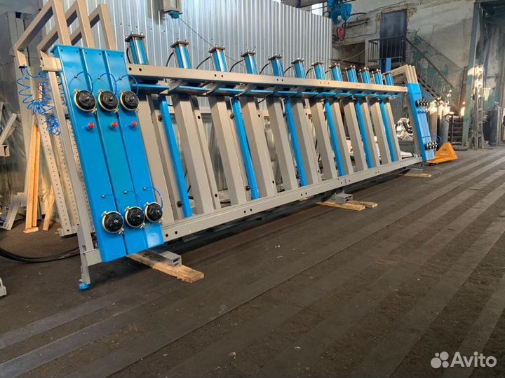 Клеенаносящий станок, линия для клееного бруса