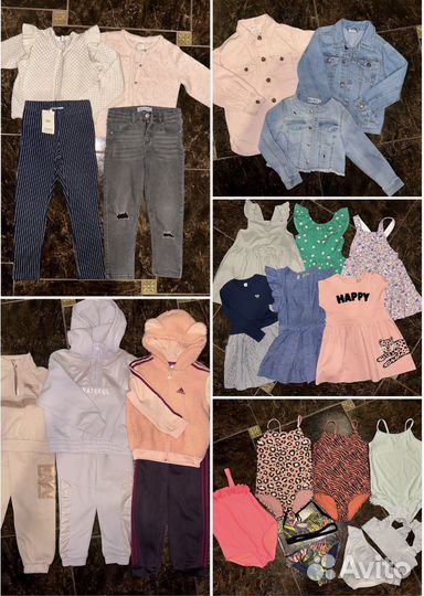 Вещи на девочку Zara, Mothercare, H&M, Adidas