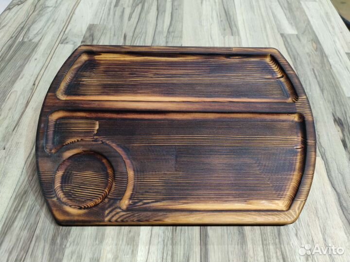 Тарелка для стейков из лиственницы