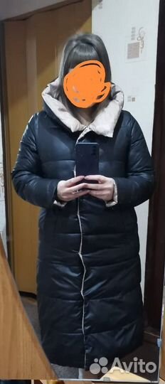 Пуховик двусторонний женский 46 48