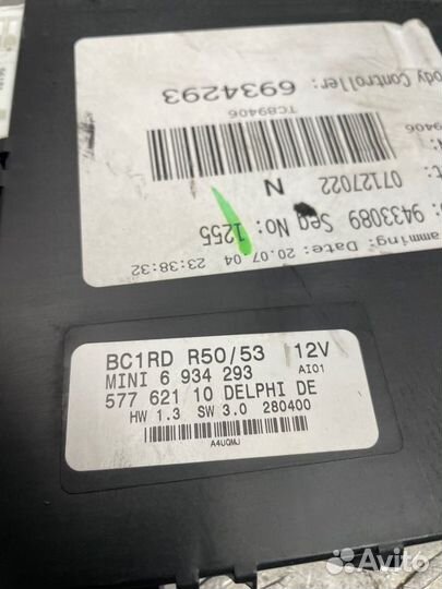 Блок комфорта Mini Cooper S R53 W11 2004