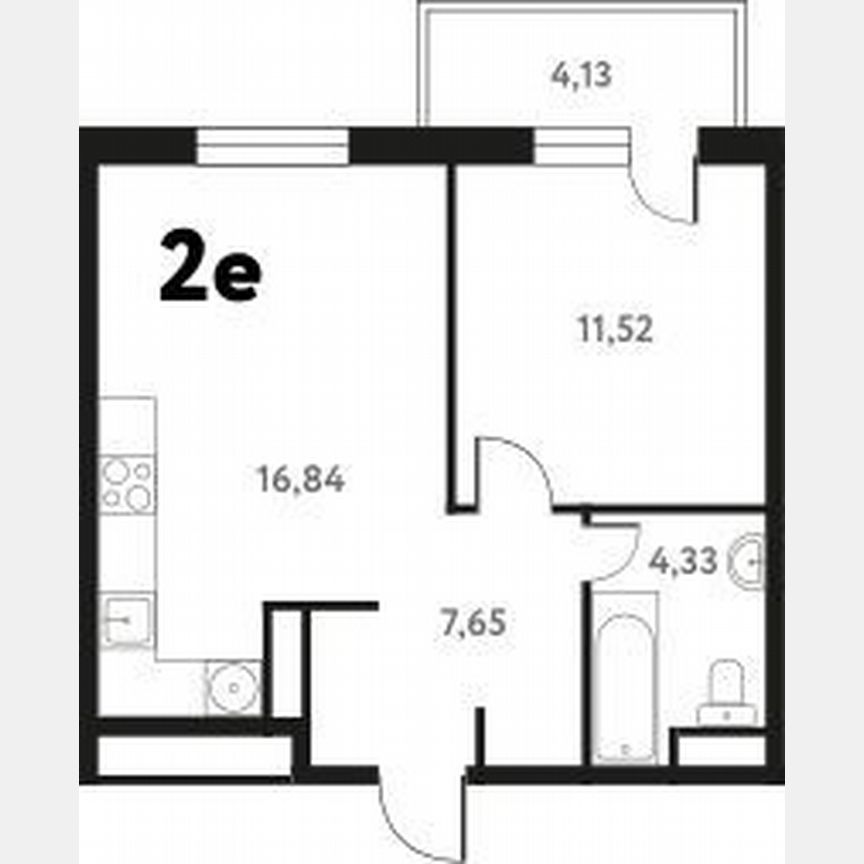 1-к. квартира, 41,5 м², 3/17 эт.