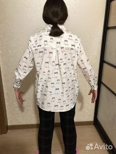 Рубашка школьная для девочки 158