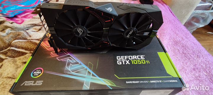 Видеокарта Asus ROG Strix 1050ti 4gb