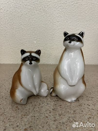 Статуэтка «Енот стоящий» лфз, СССР