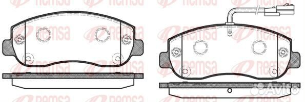 1449 01 13.0460-4856.2 4419950 колодки дисковые п.\ Renault Master IV, Opel Movano 2.3cdti 10 remsa