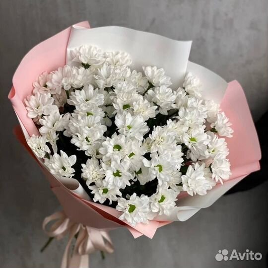 Хризантемы Ромашки цветы букет доставка