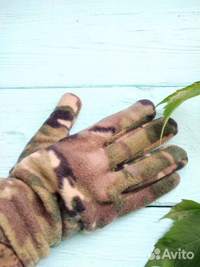 Перчатки флисовые 107м, армия росси